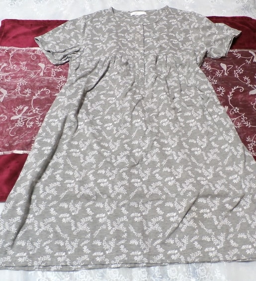 灰色グレーTシャツ風チュニック/ワンピース/スカート Gray Tshirt style tunic/onepiece/skirt