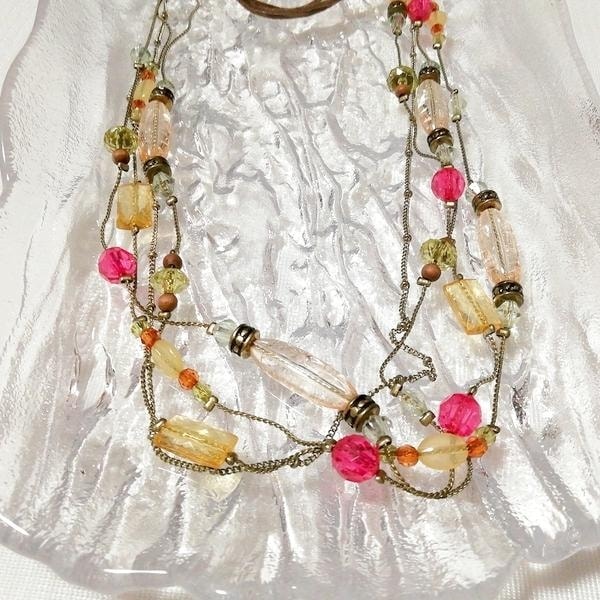 Pink yellow white necklace collar choker jewelry amulet, ladies accessories & necklaces, pendants & others